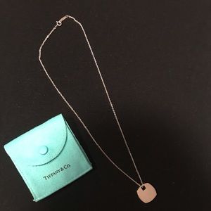 Tiffany & Co. Silver Frank Gehry Pendant Necklace with Tiffany Blue Pouch